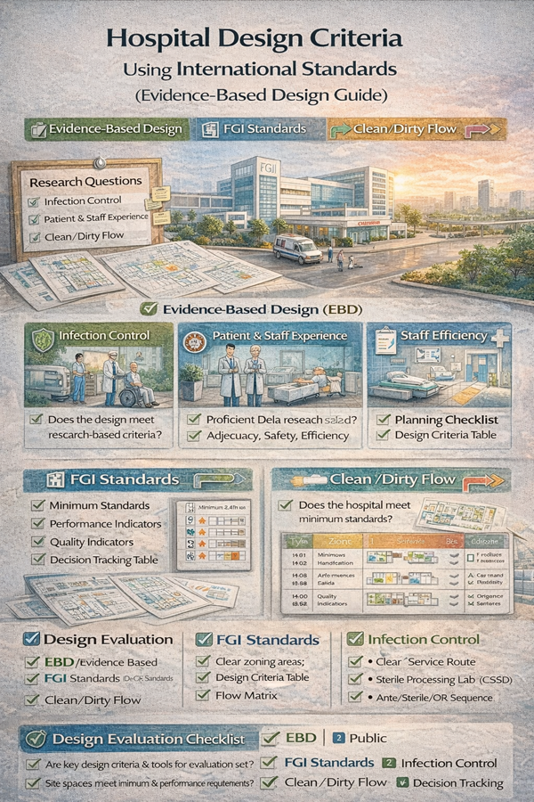 شاخصهای طراحی بیمارستان و فضاهای درمانی