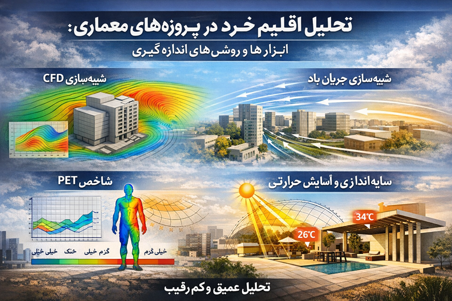 تحلیل اقلیم خرد (Microclimate) در پروژههای معماری