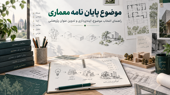 موضوع پایان نامه معماری؛ راهنمای انتخاب موضوع از ایده تا طراحی